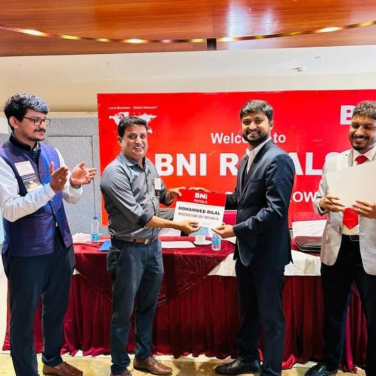 Mohammed Bilal Siddiqui at a BNI chapter event